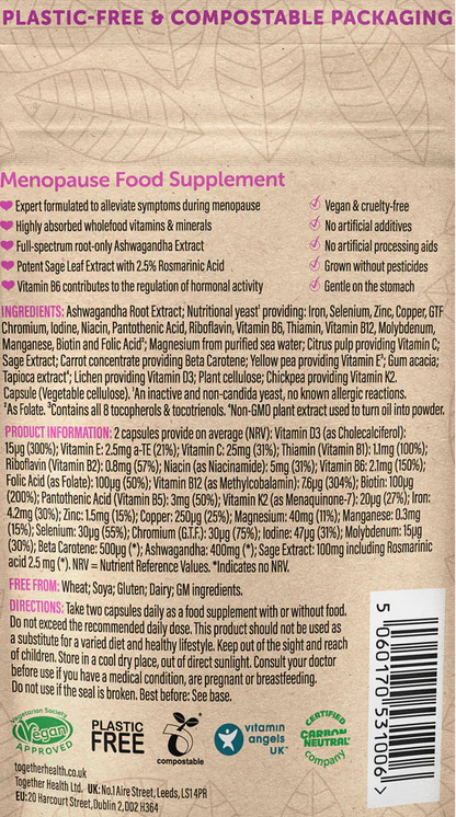Menopause Whole Food Multivitamin Capsules