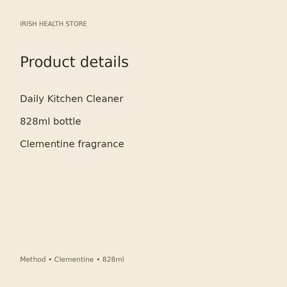 Method Daily Kitchen Cleaner – Clementine, 828ml product information