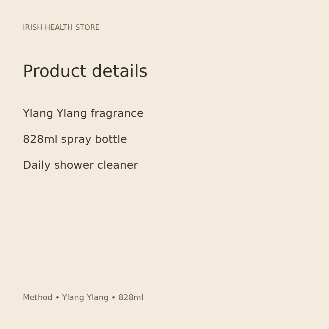 Method Ylang Ylang shower cleaner product details