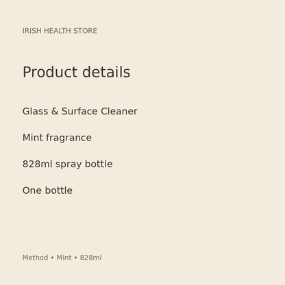 Method Glass & Surface Cleaner Mint 828ml — product details