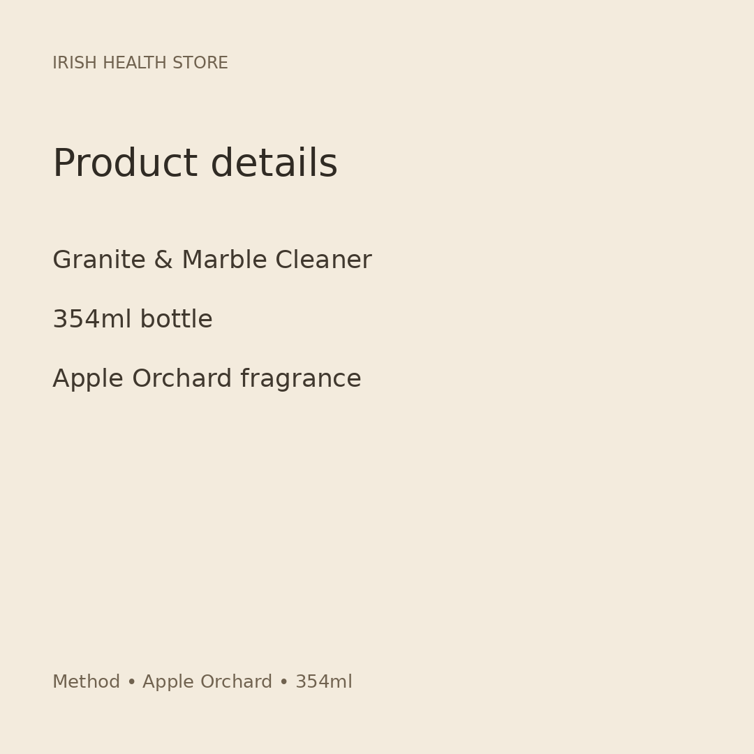Method Granite & Marble Cleaner – Apple Orchard, 354ml product information