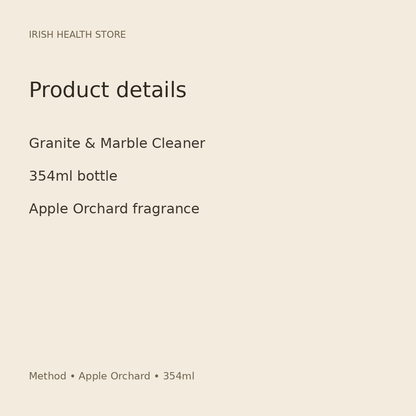 Method Granite & Marble Cleaner – Apple Orchard, 354ml product information