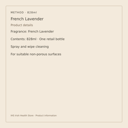 Method Multi-Surface Cleaner – French Lavender 828ml – pack size and product details