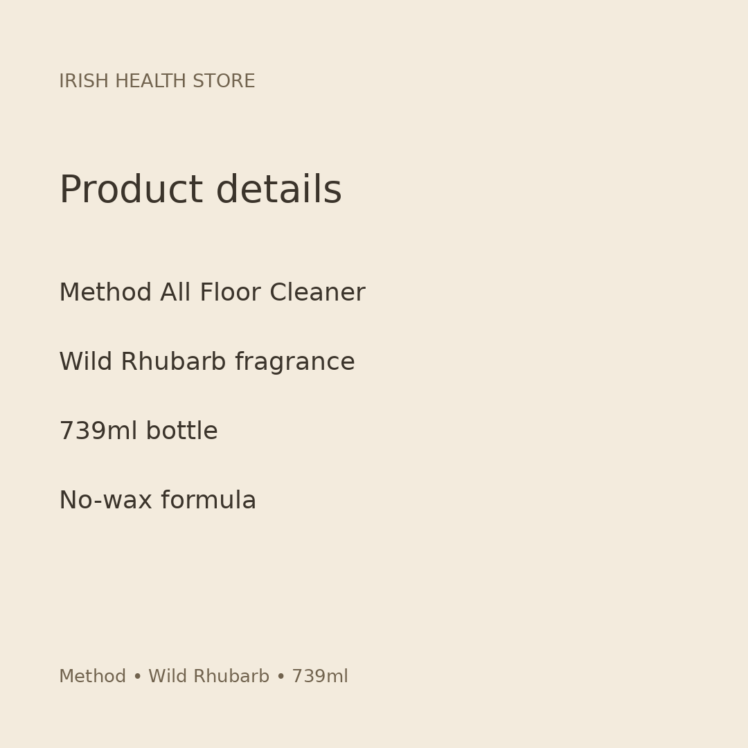 Method Wild Rhubarb 739ml product details