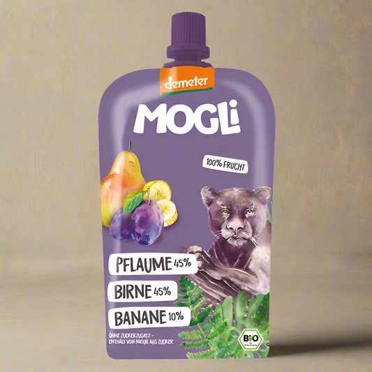 Mogli Organic Plum Pear Banana Smoothie 10 x 100g from Demeter farming