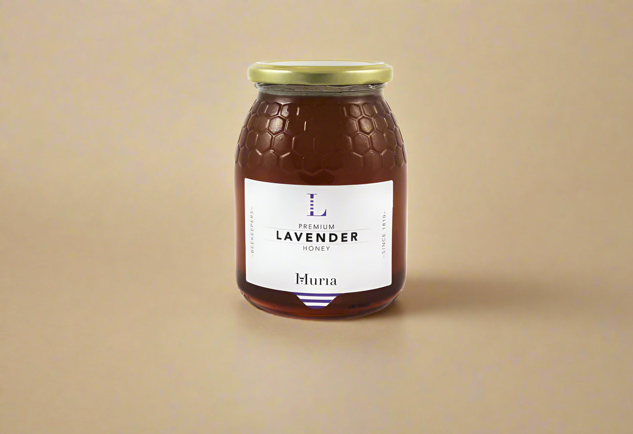 Muria Lavender Honey 1kg jar with aromatic floral flavor