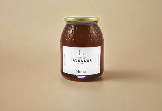 Muria Lavender Honey 1kg jar with aromatic floral flavor