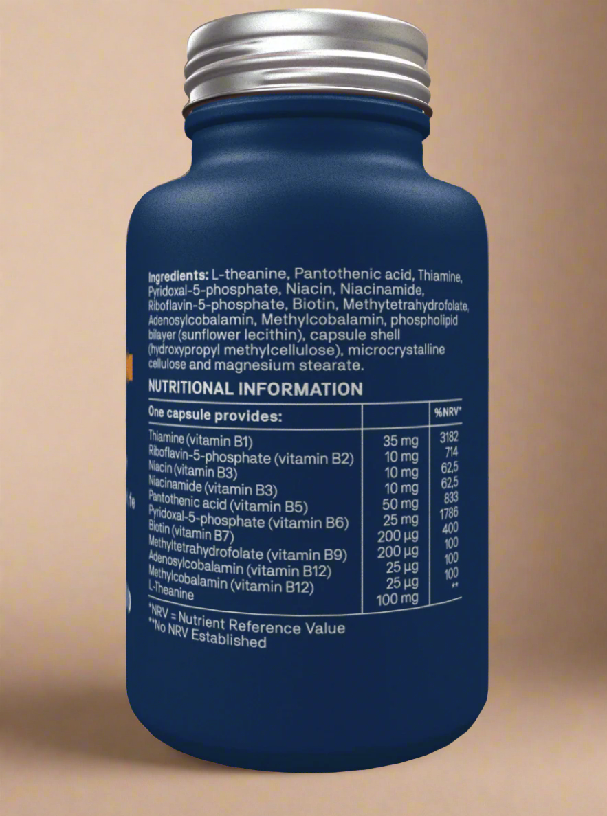 Natroceutics Activated B-Complex Advanced – 30 Capsules, featuring methylated B-vitamins