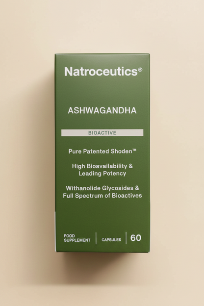 Natroceutics Ashwagandha Bioactive 60 capsules container product image clean neutral background