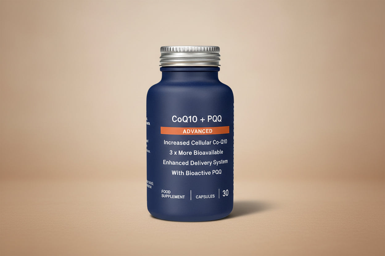 Natroceutics CoQ10 + PQQ Advanced – 30 Capsules, featuring Co-Enzyme Q10 and PQQ.