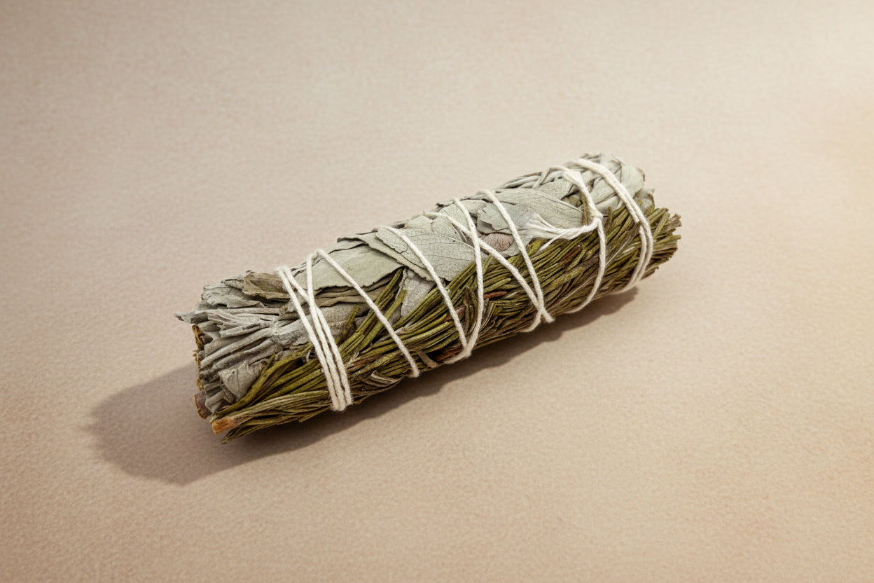 Natural smudge stick sage rosemary bundle