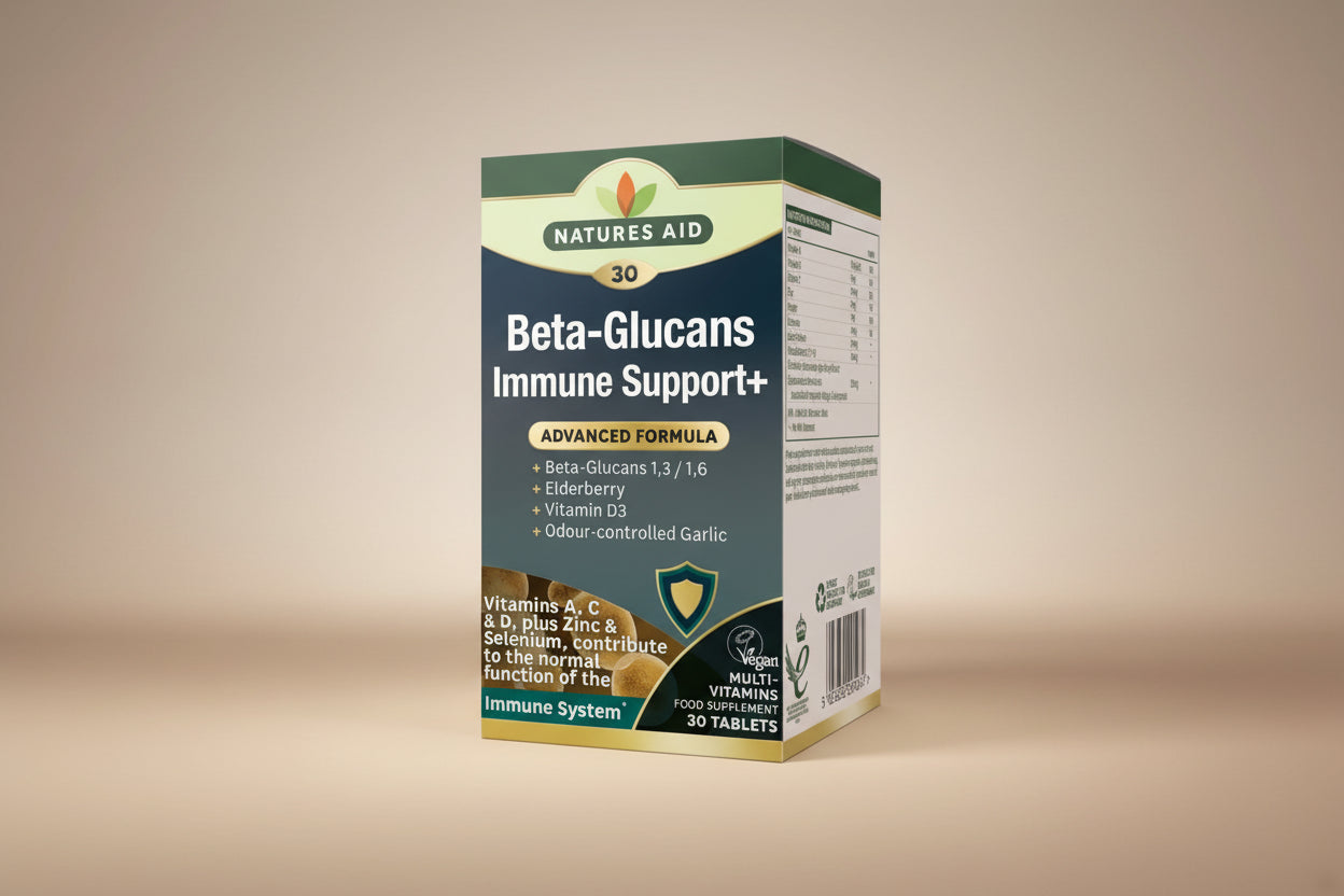Natures Aid Beta Glucans Immune Tablets