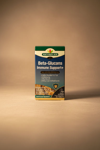 Natures Aid beta glucans immune support 30 tablets