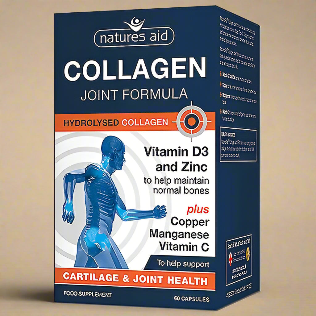 Natures Aid Collagen Joint Formula 60 Capsules bottle front view