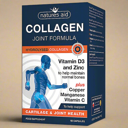 Natures Aid Collagen Joint Formula 60 Capsules bottle front view