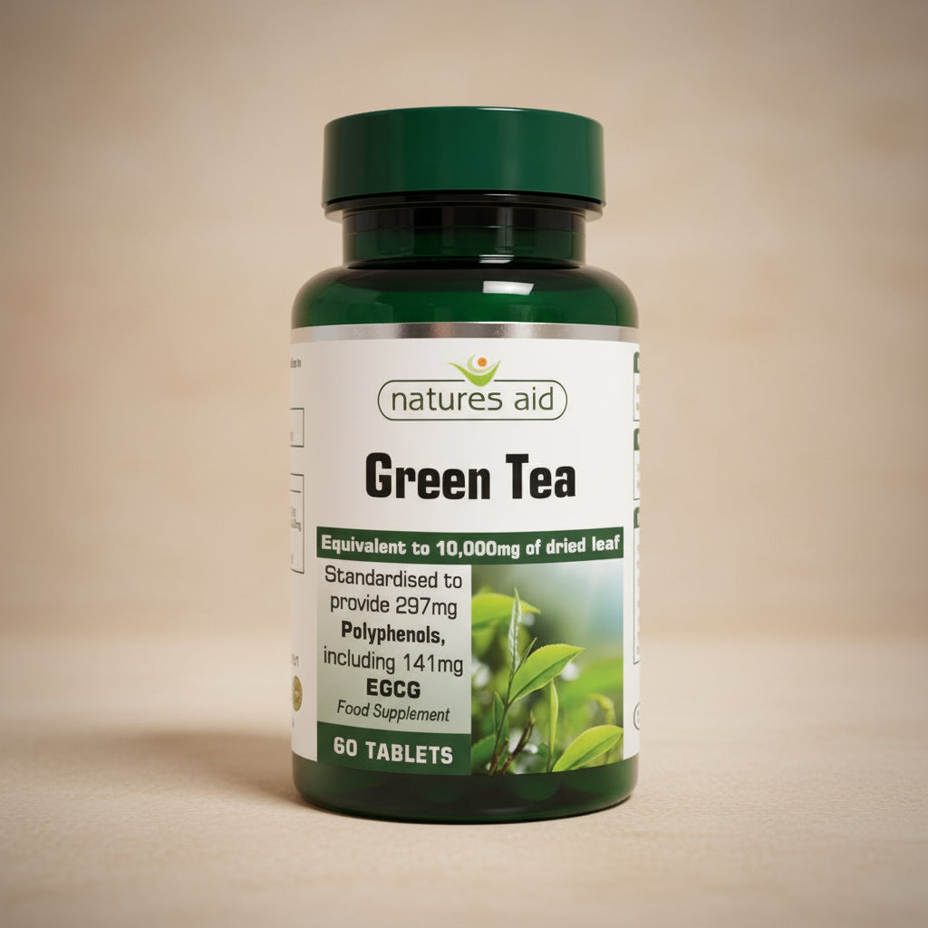 Natures Aid Green Tea 10000mg 60 Tablets