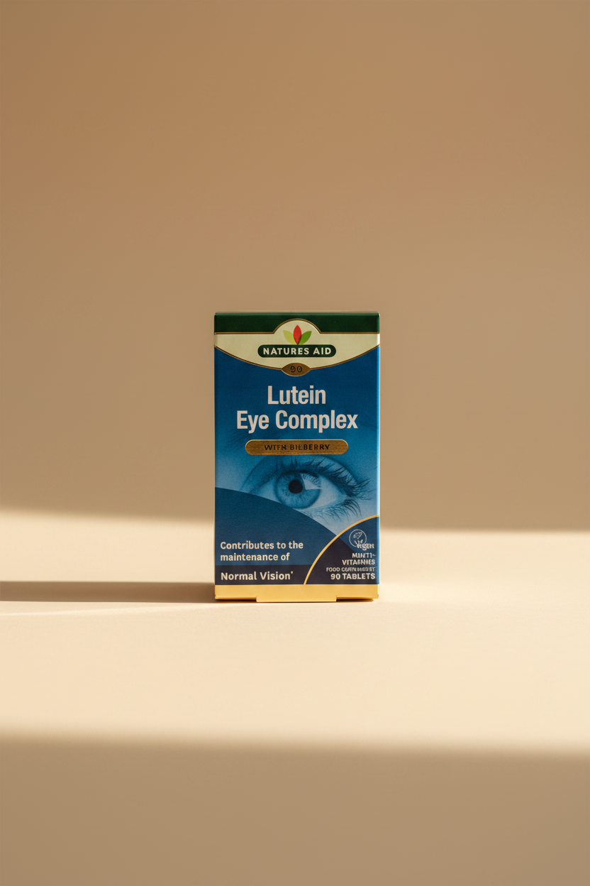 Natures Aid Lutein Eye Complex with Bilberry 90 Tablets