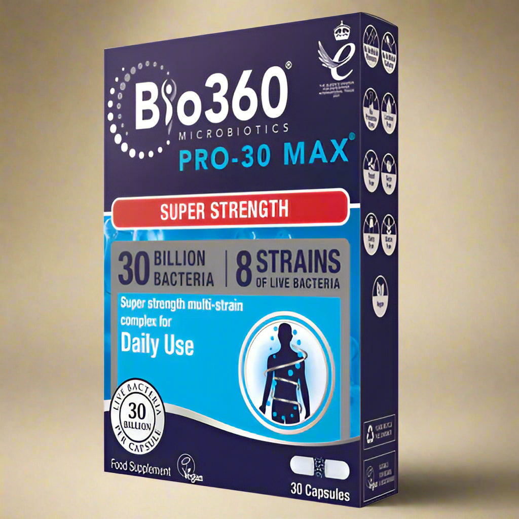 Natures Aid PRO-30 Max 30 Billion Daily Probiotic – front label – buy in Ireland from IHS Irish Health Store