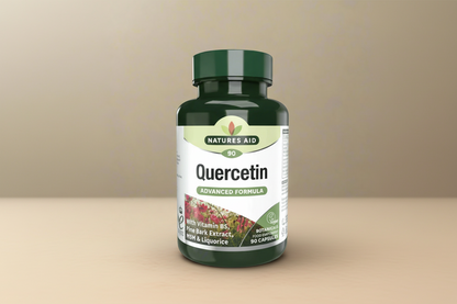 Natures Aid Quercetin Formula – 90 Capsules Front Bottle