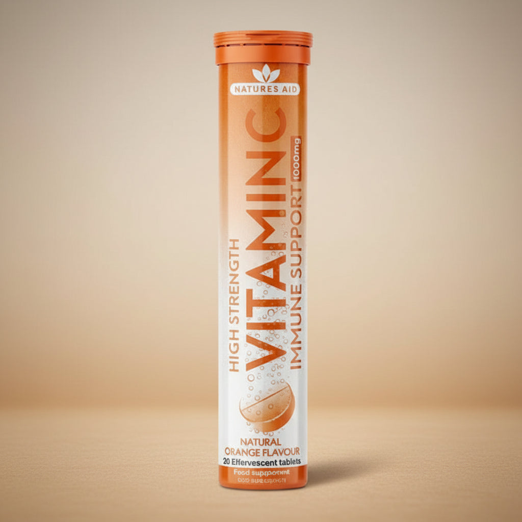 Natures Aid Vitamin C 1000mg Effervescent 20 Tablets Tube