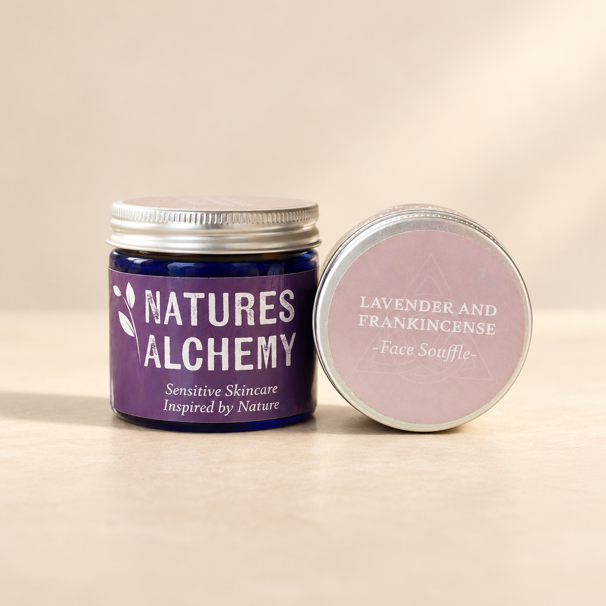 Natures Alchemy Lavender & Frankincense Face Soufflé 15ml — product packaging, image 1