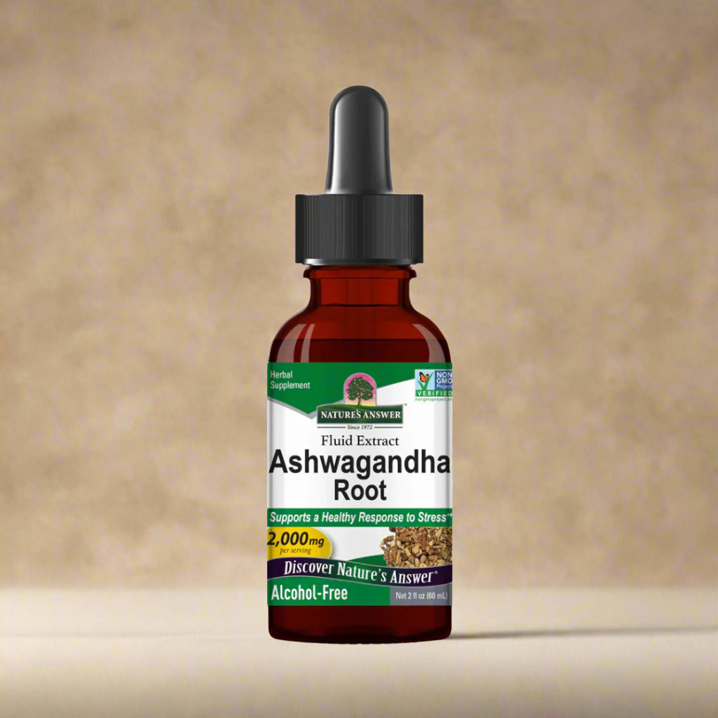 Nature’s Answer Ashwagandha Root Extract 60ml alcohol-free herbal supplement