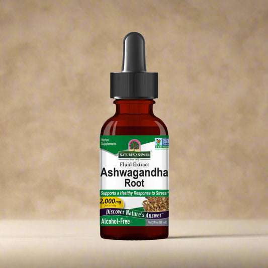 Nature’s Answer Ashwagandha Root Extract 60ml alcohol-free herbal supplement
