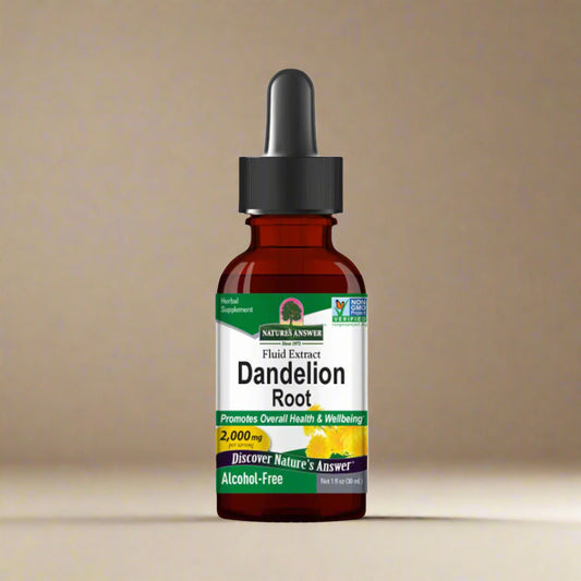Nature’s Answer Dandelion Root Extract 30ml Alcohol-Free Bottle