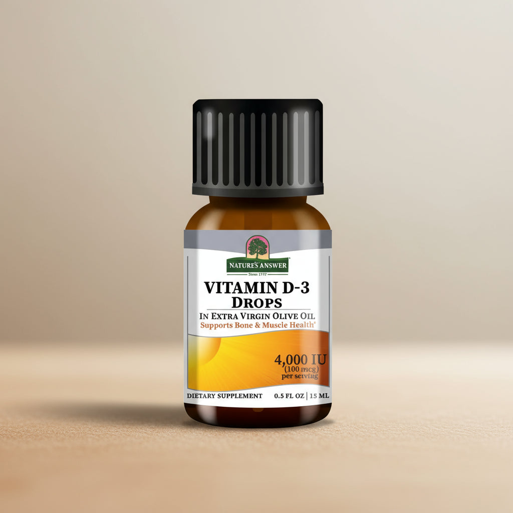 Nature’s Answer Vitamin D3 4000IU 15ml High Strength Drops