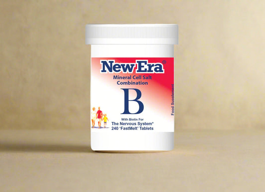New Era Combination B Mineral Cell Salts 240 FastMelt Tablets Bottle