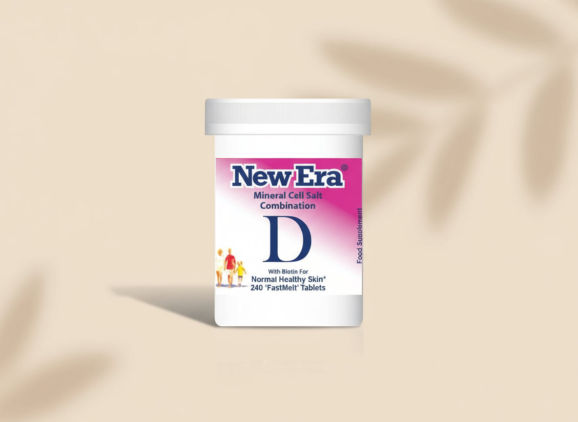 New Era Combination D Mineral Cell Salts 240 FastMelt Tablets Bottle