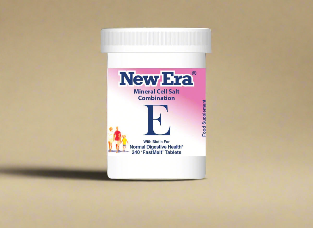 New Era Combination E Mineral Cell Salts 240 FastMelt Tablets Bottle