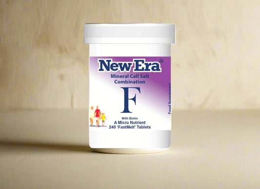 New Era Combination F Mineral Cell Salts 240 FastMelt Tablets Bottle