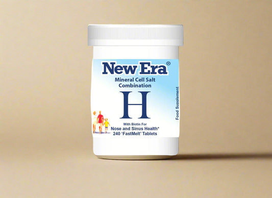 New Era Combination H Mineral Cell Salts 240 FastMelt Tablets Bottle