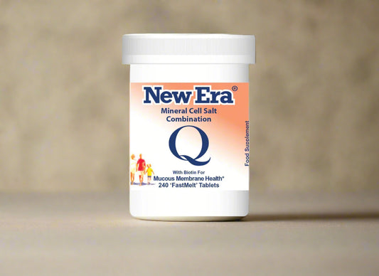 New Era Combination Q Mineral Cell Salts 240 FastMelt Tablets Bottle