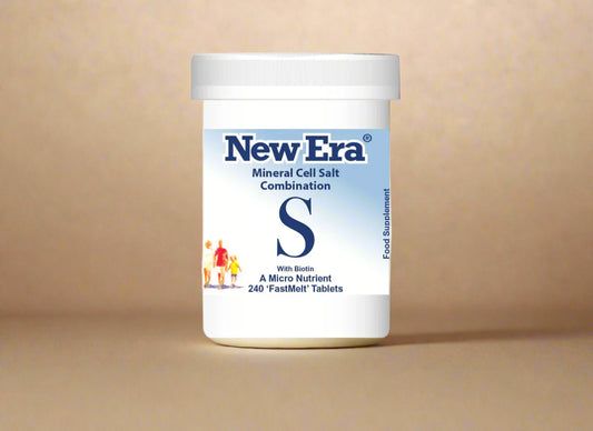 New Era Combination S Mineral Cell Salts 240 FastMelt Tablets Bottle