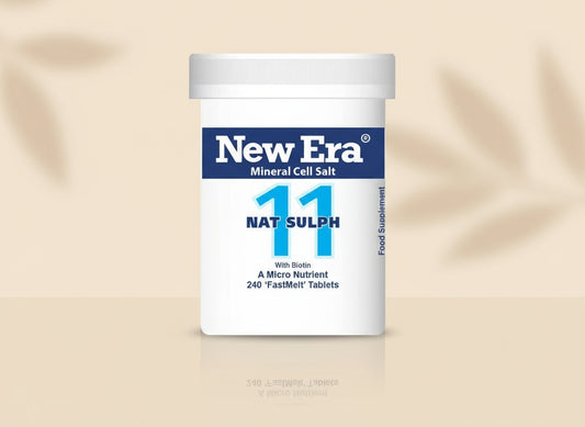 New Era No. 11 Nat. Sulph. Mineral Cell Salts 240 FastMelt Tablets Bottle