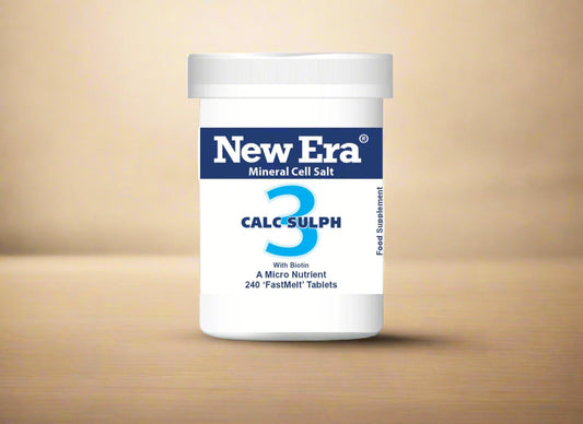 New Era No. 3 Calc. Sulph. Calcium Sulphate 240 fast-melt tablets