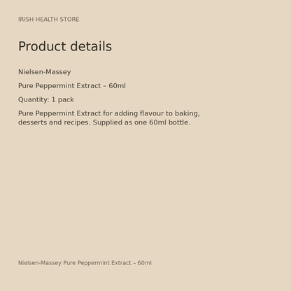 Nielsen-Massey Pure Peppermint Extract – 60ml product details