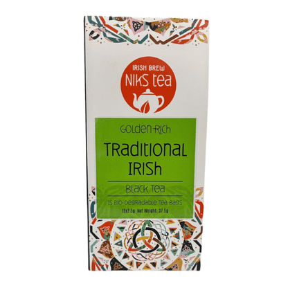 Nik’s Tea Traditional Irish Assam Black Tea – 15 Teabags – original pack