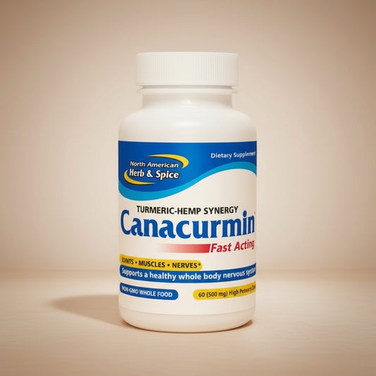 North American Herb & Spice Canacurmin Fast Acting 60 Capsules Bottle