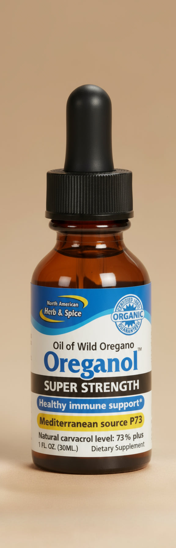 North American Herb & Spice Oreganol P73 Super Strength 30ml Bottle