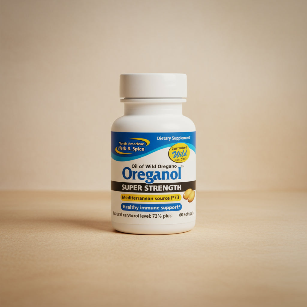North American Herb & Spice Oreganol Super Strength 60 Softgels Bottle
