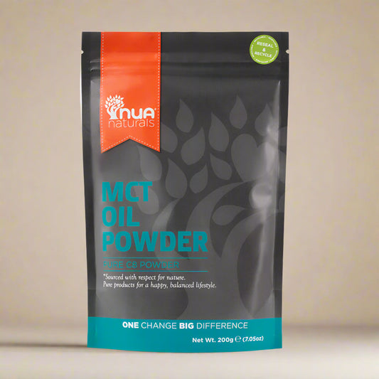 NUA Naturals MCT Oil Powder 200g pouch front view