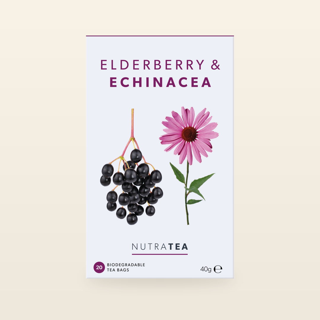 NutraTea Elderberry & Echinacea Tea – 20 Tea Bags original packaging