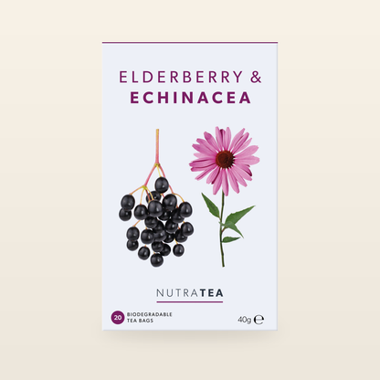 NutraTea Elderberry & Echinacea Tea – 20 Tea Bags original packaging