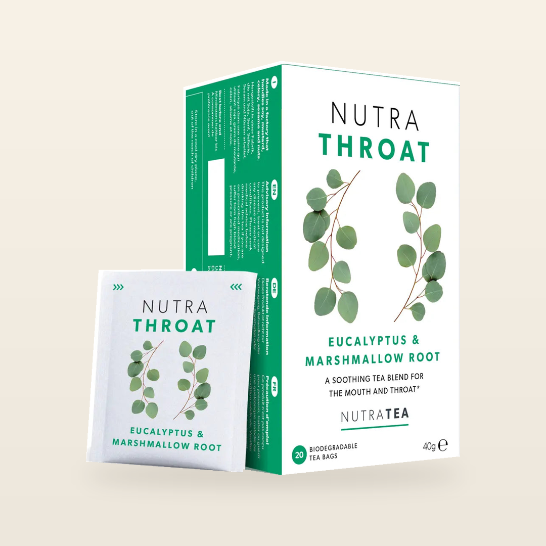 NutraTea Nutra Throat Tea – 20 Tea Bags original packaging