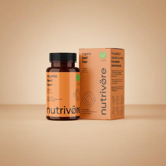 Nutrivore Organic Grass-Fed Beef Liver 90 Capsules