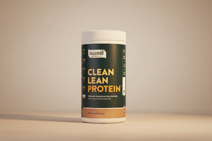 Nuzest Rich Chocolate Clean Lean Protein 1kg – Front of Tub