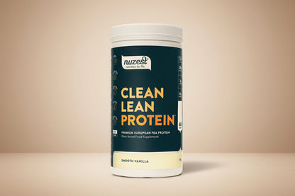 Nuzest Smooth Vanilla Clean Lean Protein 1kg – Front of Tub